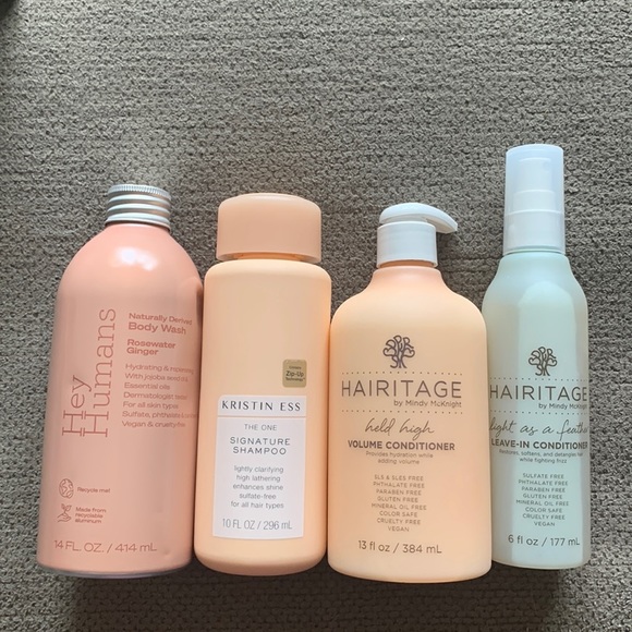 Multiples Other - Hair Care 4 Pack; Hey Humans (1), Kristin Ess (1) & Hairitage (2)